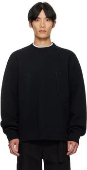 Sacai | Black Sponge Sweat Sweatshirt