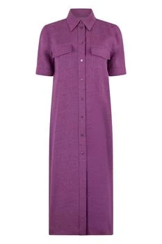 Gucci | Gucci Short-Sleeved Midi Shirt Dress