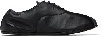 MM6 | Black Leather Oxfords