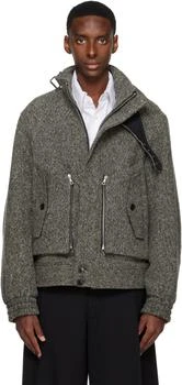 Dries Van Noten | Gray Tweed Jacket