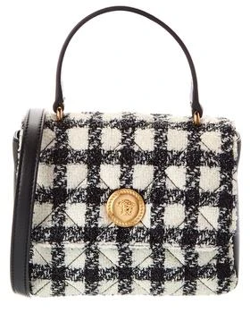 Versace | La Medusa Tweed & Leather Shoulder Bag