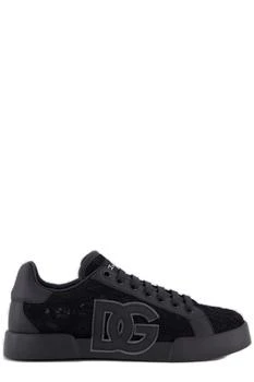 Dolce & Gabbana | Dolce & Gabbana Logo Patch Lace Sneakers