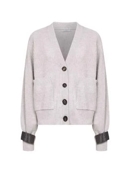 Brunello Cucinelli | Brunello Cucinelli V-Neck Long Sleeved Cardigan