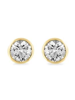 14K Yellow Gold 
2.43 TCW Lab-Grown Diamond Stud Earrings