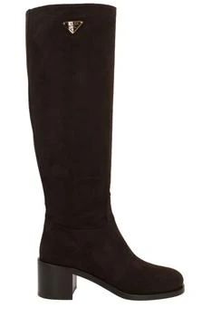 Prada | Prada Triangle-Logo Knee-High Boots