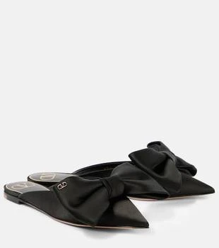Valentino | Un Château Bow satin mules