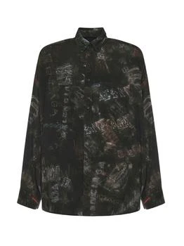 Balenciaga | Balenciaga Collared Long-Sleeve Shirt