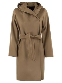 Max Mara | Max Mara Studio Newmang Belted Hooded Coat