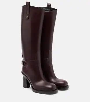Burberry | Cavalier 85 leather knee-high boots