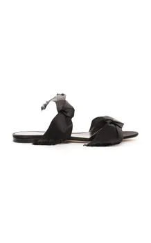 The Row The Row Vika Knotted Satin Sandals - Moda Operandi