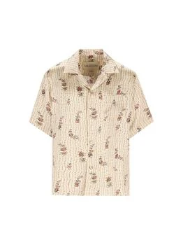 Valentino | Valentino	Floral Printed Bowling Shirt