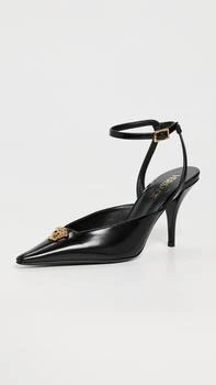 Versace | T.85 Calf Leather Sling Back Pumps