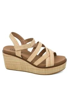 Women's All Nighter Wedge Sandal In Raffia