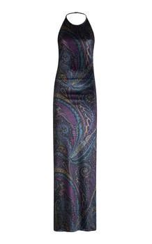 ETRO | Etro Velvet Halter Maxi Dress - Moda Operandi