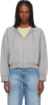 MM6 | Gray Unbrushed Cotton Sweatshirt