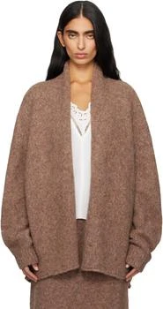 LAUREN MANOOGIAN Beige Loft Shawl Cardigan
