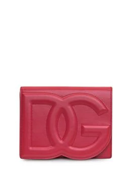 Dolce & Gabbana | Dolce & Gabbana Logo Embossed Foldover Top Crossbody Bag