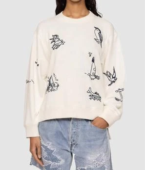 Clyde Lighthouse Sweatshirt In Cream