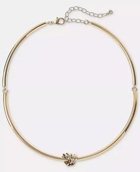 On 34th Knot Structured Collar Necklace, 16" + 3" extender, Macy's Exclusive