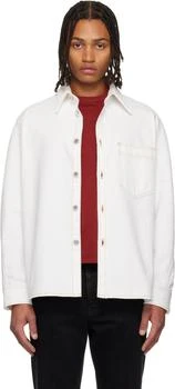 Givenchy | White Couture Seam Overshirt