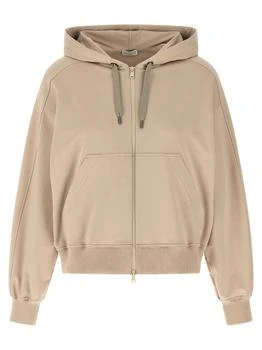 Brunello Cucinelli | Brunello Cucinelli Drawstring Zipped Hoodie