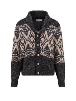 Brunello Cucinelli | Brunello Cucinelli Shawl Collared Knitted Cardigan
