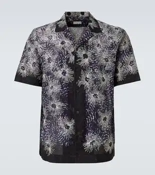 Dries Van Noten | Embroidered cotton bowling shirt