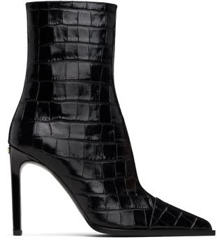 AMIRI | Black Croc 
MA
 Stiletto Boots