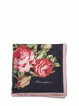Dolce & Gabbana | DOLCE & GABBANA | Rose bouquet print silk twill scarf | Women | PZ