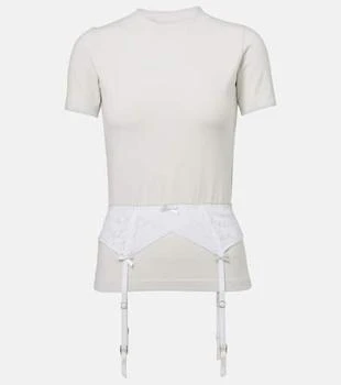 Balenciaga | Lingerie cotton-blend jersey T-shirt