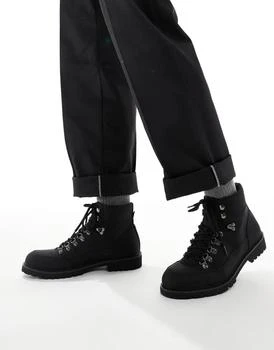 SEQWL lace up boots in black