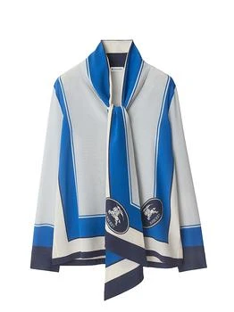 Burberry | Rosie Slim-Fit Colorblocked Silk Blouse