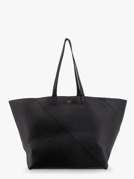 Fendi | Diagonal selleria large leather shopping bag