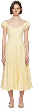 Yellow Leila Midi Dress