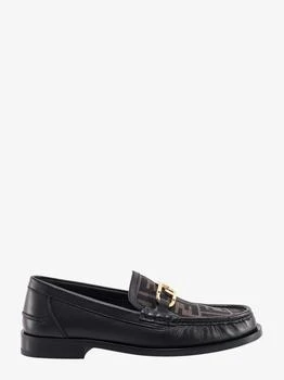 Fendi | Fendi O' Lock leather loafer with FF insert