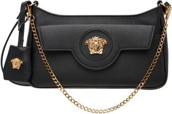Versace | Black 'La Medusa' Leather Mini Bag