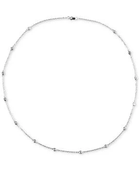 Macy's | Diamond Bezel Station 18" Necklace (1/2 ct. t.w.) in 14k White Gold