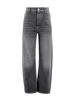Brunello Cucinelli | Brunello Cucinelli Buttoned Curved Leg Jeans