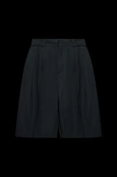 Balmain | Balmain Grain De Poudre Pleated Bermuda Shorts