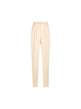 Yves Saint Laurent | Saint Laurent Pleated Straight Leg Pants