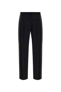 Versace | Versace Stud-Embellished Creased Trousers