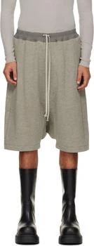 Rick Owens | Gray Concordians Drawstring Pods Shorts
