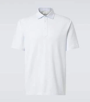 Brunello Cucinelli | Cotton and linen piqué polo shirt