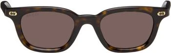 Gucci | Brown Round Sunglasses