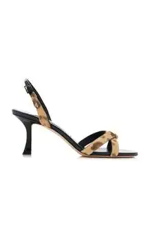 Jimmy Choo | Jimmy Choo Elsy Leopard-Print Pony Hair Sandals - Moda Operandi