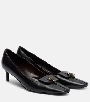 Khaite | Celia Pocket 50 leather pumps