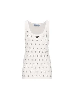 Prada | Prada Cut-Out Detailed Sleeveless Top