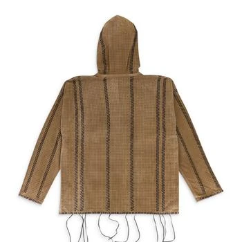 AMIRI | PERFORATED WHIP MINK CHARCOAL LEATHER JACKET