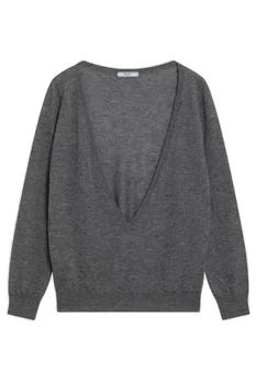 Prada | Prada Long-Sleeved V-Neck Jumper