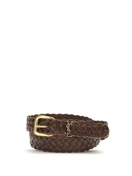 Yves Saint Laurent | Saint Laurent Logo Plaque Braided belt